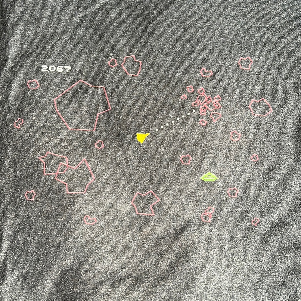 Asteroids Video Game Graphic Tshirt